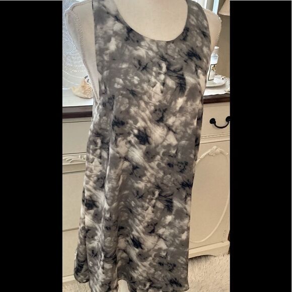 Leith White & Gray Marble Dress Small - Picture 4 of 8